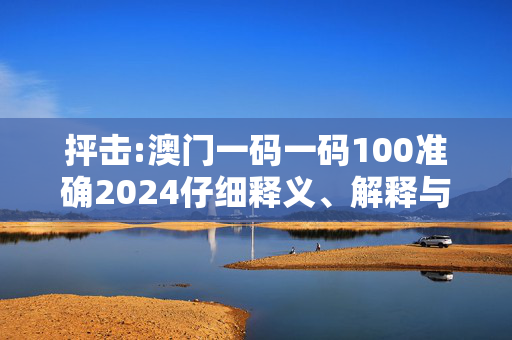 抨击:澳门一码一码100准确2024仔细释义、解释与落实