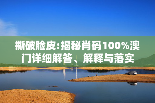撕破脸皮:揭秘肖码100%澳门详细解答、解释与落实