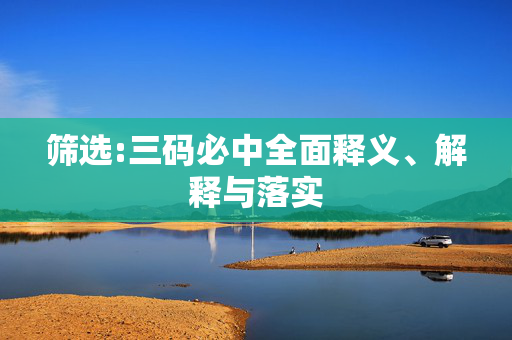 筛选:三码必中全面释义、解释与落实