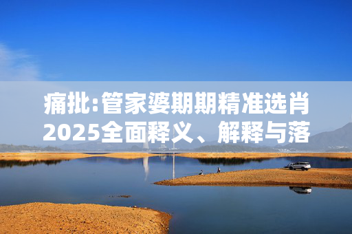 痛批:管家婆期期精准选肖2025全面释义、解释与落实